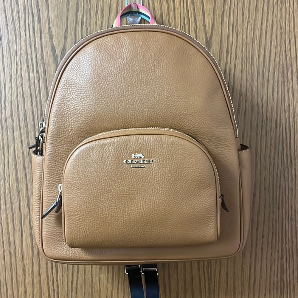 (NWT) Coach Tan Backpack Purse